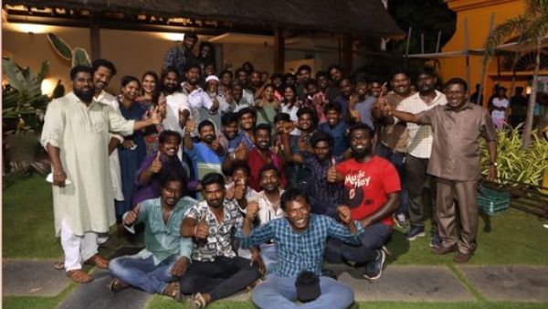 Actor Vishnu vishal celebrates his birthday with Lal Salaam team
