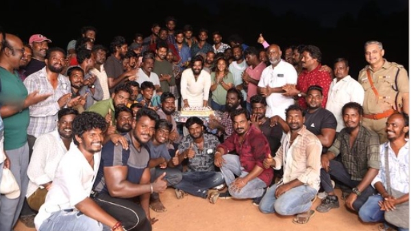 Actor Vishnu vishal celebrates his birthday with Lal Salaam team