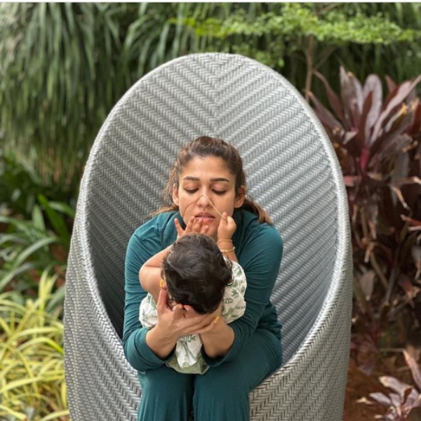 Jawan heroine Nayanthara with her son photo trending on social media 