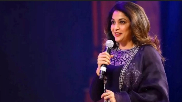 Actress Ramya krishnan interrupted Rajinis speech and hails about his Style in Jailer audio release