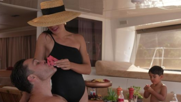 Actress Amy Jackson shares photos with her Son and Lover