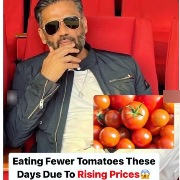 Urfi Javed use tomatoes as earings and teases Suniel Shetty 