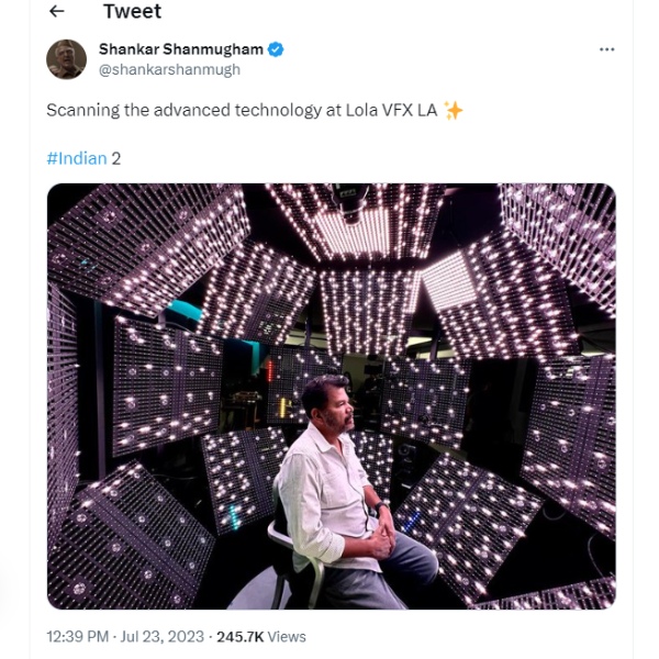 Shankar collaborate with Lola VFX for Indian 2