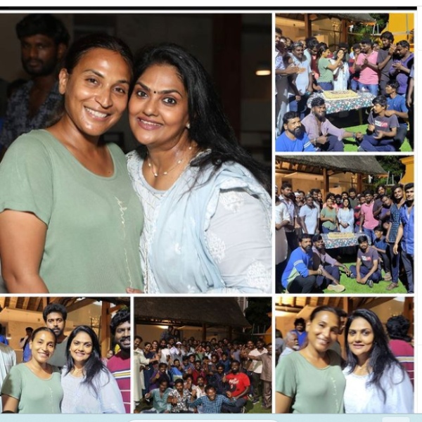 Nirosha shares Lal Salaam shooting spot pics and send thanks to Aishwarya Rajinikanth Nirosha shares Lal Salaam shooting spot pics and send thanks to Aishwarya Rajinikanth