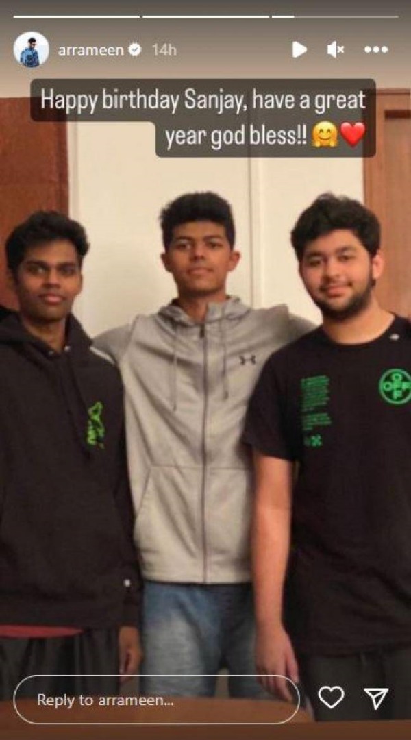  AR Ameen wishes Actor Vijays son Jason Sanjay on his birthday 