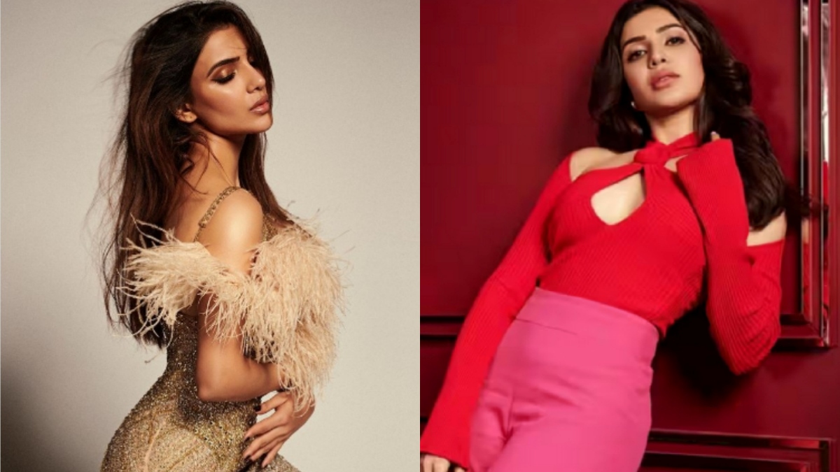 Actress Samanthas new photo in Golden dress makes fans impressed Actress Samanthas new photo in Golden dress makes fans impressed