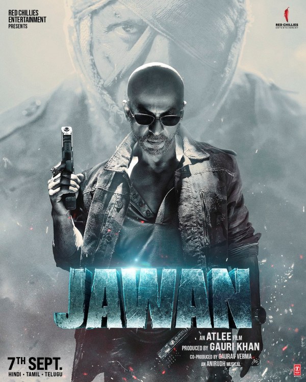 Actor Shah rukh khan shares new poster of Jawan movie in his twitter page