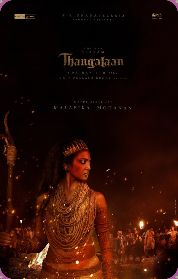 Malavika Mohanan celebrates her birthday today and Thangalaan team gives a super gift Malavika Mohanan celebrates her birthday today and Thangalaan team gives a super gift
