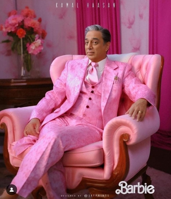 Kamal: Kamals poster is trending in Barbie movie hero Ryan Gosling look Kamal: Kamals poster is trending in Barbie movie hero Ryan Gosling look