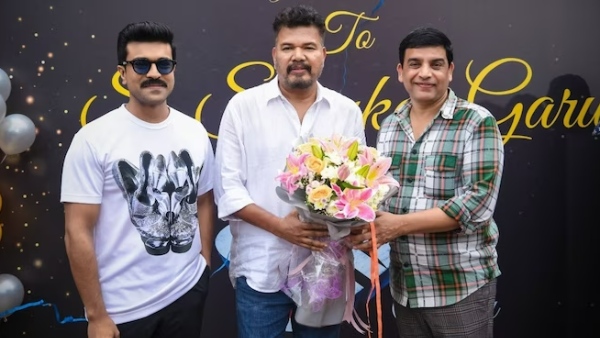 Director Shankar celebrates his birthday with Game changer team including Ram Charan