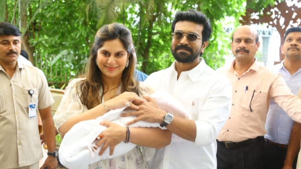 Allu Arjun presented a golden slate to Ram Charan daughter Klin Kaara