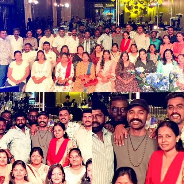 Actor Dhanush joins his School reunion function and met his old friends