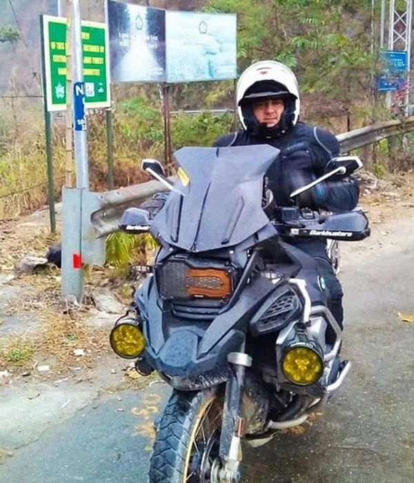 Shalini shared a photo of Ajith riding a bike 