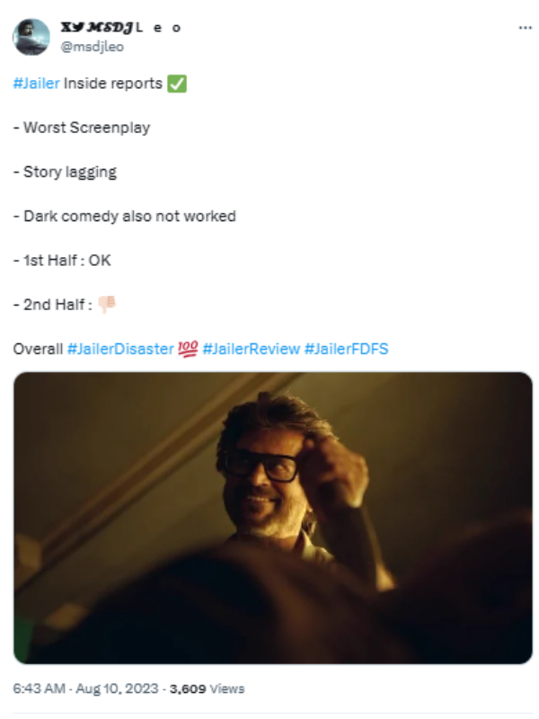 Super star Rajinikanth’s ‘Jailer’ Movie fans Reaction Super star Rajinikanth’s ‘Jailer’ Movie fans Reaction