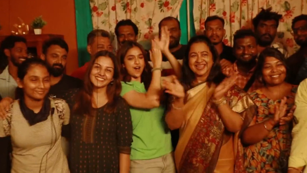 Actress Radhika Sarathkumar completes 45 years of film career and celebrates with cake cutting