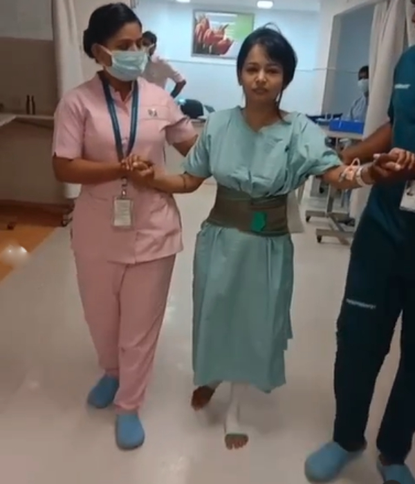 Actress Kalyani shared the shocking news about her spine surgery