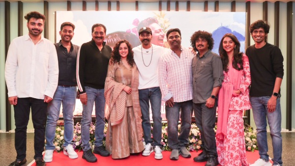 Actor Dhanushs Thiruchitrambalam movie team meets for first year celebration