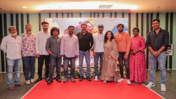 Actor Dhanushs Thiruchitrambalam movie team meets for first year celebration