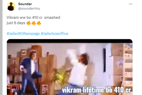 Jailer Memes trending in social media with Box Office Rampage 