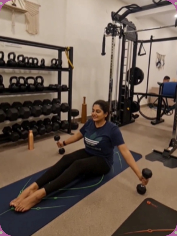 Gautham Karthik helps for Manjima Mohans workout video trending 