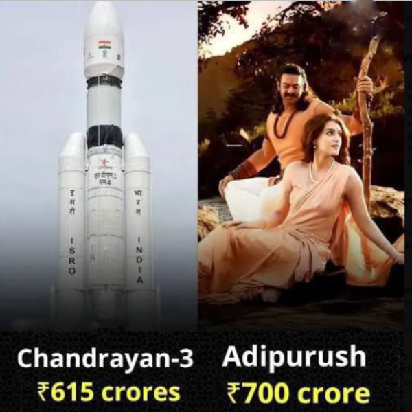  Chandrayaan 3: Prabhas Adipurush trolled with Chandrayaan 3 budget