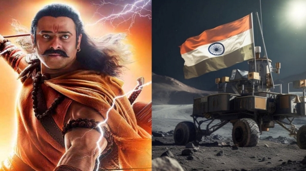  Chandrayaan 3: Prabhas Adipurush trolled with Chandrayaan 3 budget