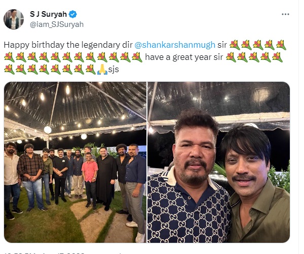 Director Shankar: Director Shankars birthday party was attended by leading Kollywood Directors Director Shankar: Director Shankars birthday party was attended by leading Kollywood Directors