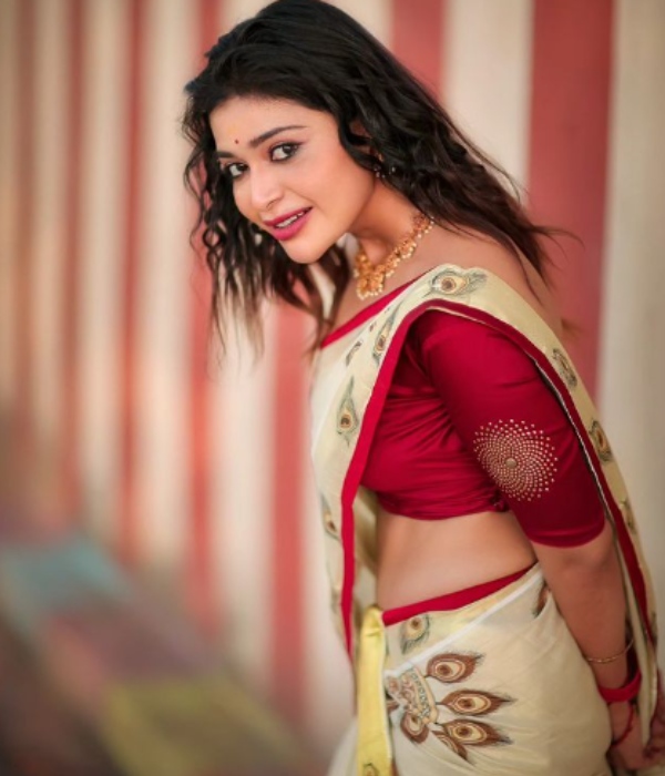 Shivani narayanan and dharsha gupta and other tamil stars observe onam festivities