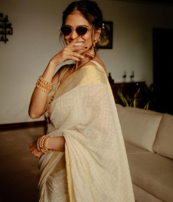 thangalaan movie actress malavika mohanan onam special clicks