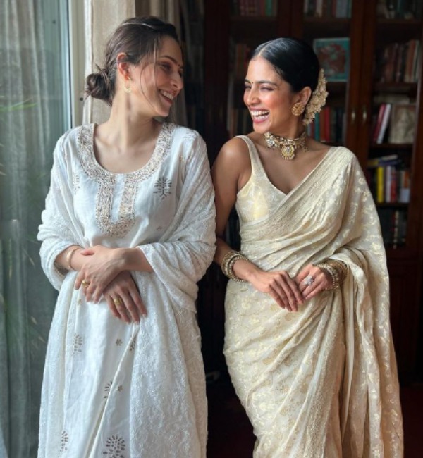 Malavika Mohanan celebrates Mega Onam feast with her boy besties