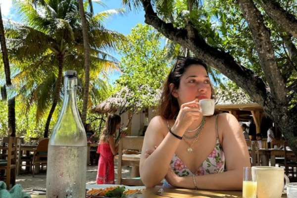 Actress Tamannaah celebrates her holidays in Maldives