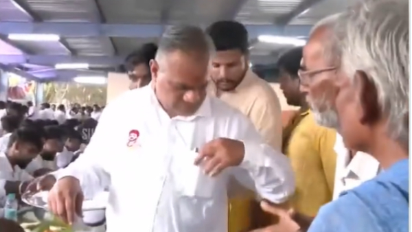 Bussy Anand helps old poor people at Vijay Makkal Iyakkam IT wing meeting today