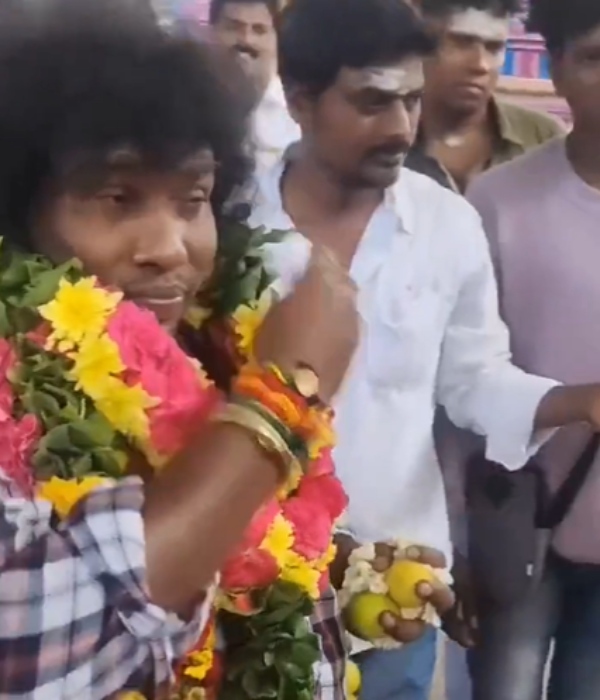  A video of actor Yogi Babu being humiliated in a Murugan temple 