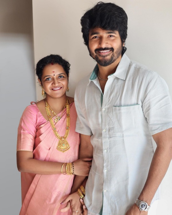 Sivakarthikeyan celebrates 13th year wedding anniversary and shares a romantic pic
