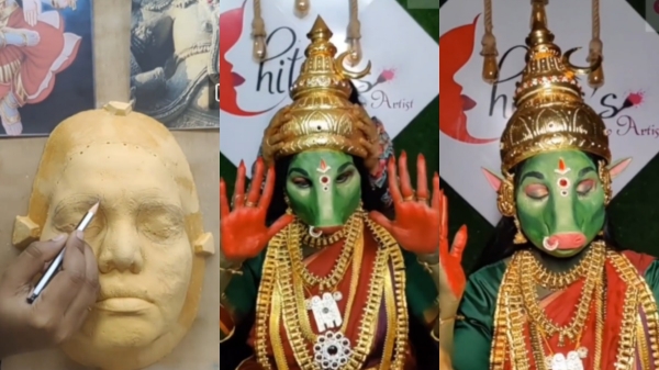 Robo Shankar wife turns Varahi Amman video grabs everyone attention