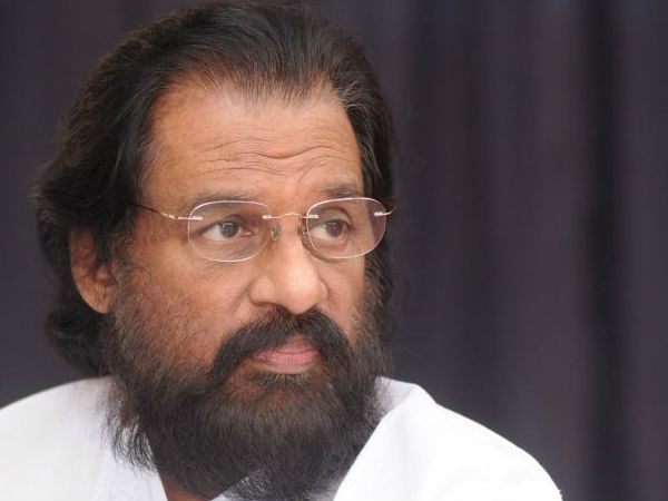 Deva has run with the harmonium after witnessing a huge fight in the studio between producer and singer Yesudas 
