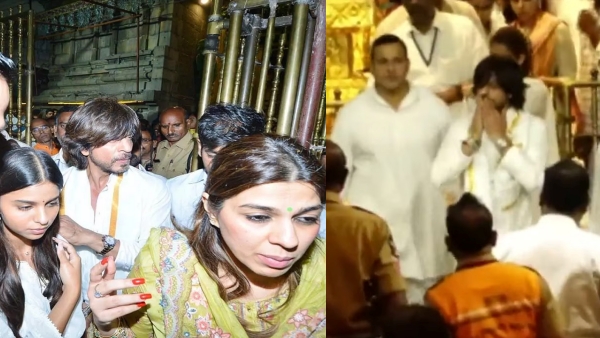 Shah Rukh khan visited Tirupati temple with his daughter Suhana Khan