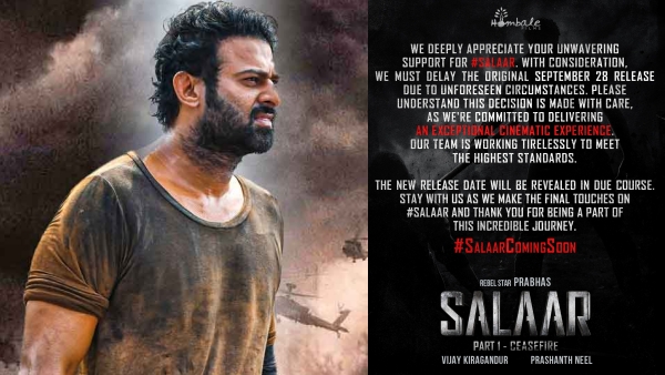  Salaar: Prabhas Salaar has been postponed... Hombale Films has officially announced 