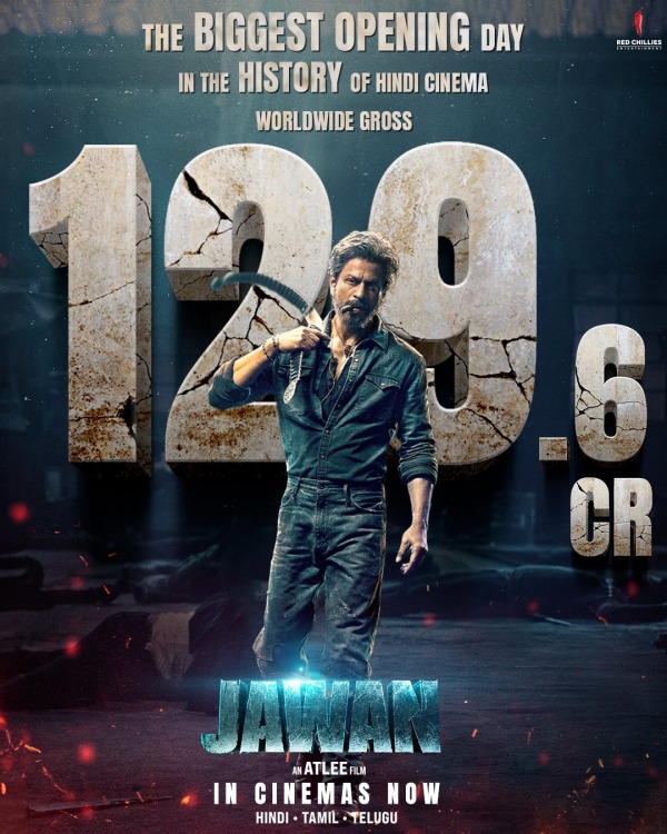  Jawan Box Office: Shah Rukh Khans Jawan collected Rs 130 crore on its first day 
