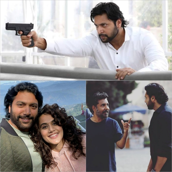 Actor Jayam Ravi speaks about his Jana Gana mana movie in Iraivan movie promotions Actor Jayam Ravi speaks about his Jana Gana mana movie in Iraivan movie promotions