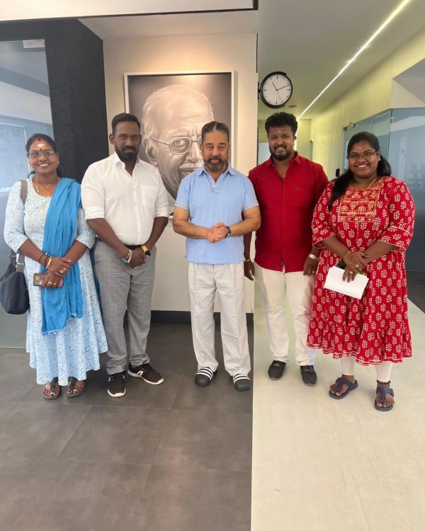  Kamal Robo Shankar: Robo Shankar met Kamal Haasan with his family