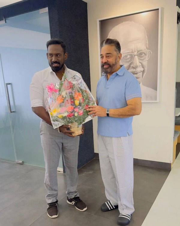  Kamal Robo Shankar: Robo Shankar met Kamal Haasan with his family