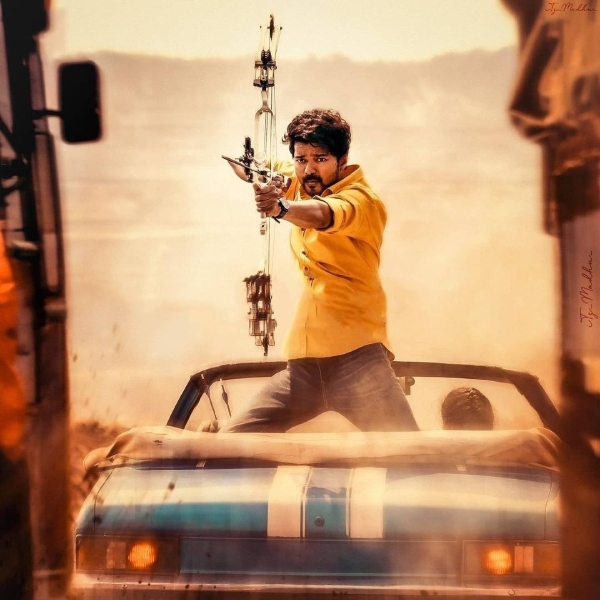 Netizens trolls Why Lokesh Kanagaraj gives bow and arrow and sword to Vijay?