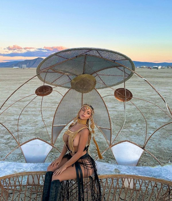 Demi Rose tours Black Rock City and shares some super cool photos