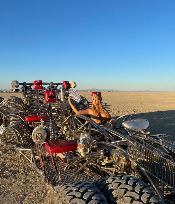 Demi Rose tours Black Rock City and shares some super cool photos