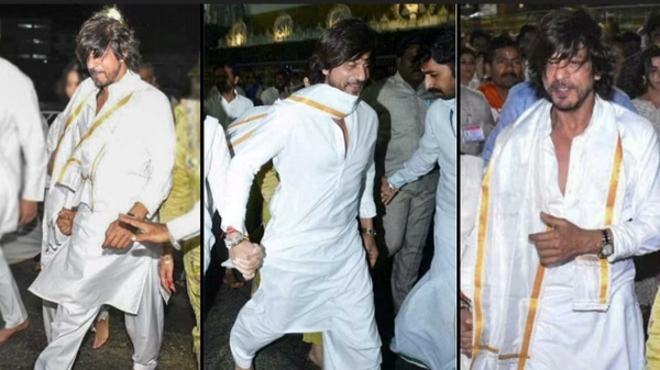 A Muslim organization has filed a complaint against Shah Rukh Khan for visiting Tirupati