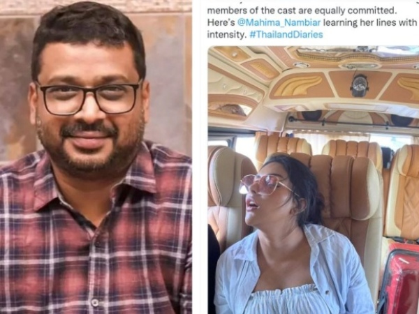 Mahima nambiar sleeping in bus at raththam shooting spot Mahima nambiar sleeping in bus at raththam shooting spot