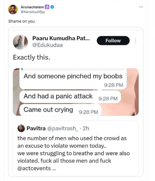 Female fans faced harrassement at AR Rahman concert mishaps shocks everyone