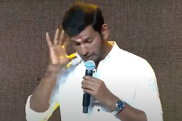 Vishals speech at Mark Antonys music launch event muneeswaran temple