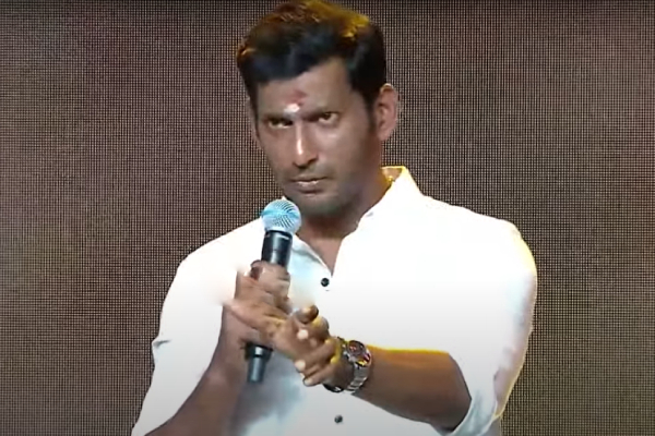 Vishals speech at Mark Antonys music launch event muneeswaran temple